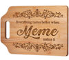 Picture of AceThrills Meme Gifts - 12.3"L × 8.7"W × 0.4"Th Engraved Bamboo Cutting Board - Gifts for Meme, Meme Mothers Day Gifts, Meme Birthday Christmas Gifts