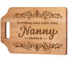 Picture of Acethrills Nanny Gifts for Grandma- Engraved Bamboo Cutting Board 12.3"L × 8.7"W × 0.4"Th - Gifts for Nanny from Grandchildren, Nanny Christmas Gifts
