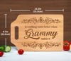 Picture of AceThrills Grammy Gift ideas - Engraved Bamboo Cutting Board 12.3"L x 8.7"W x 0.4"Th - Grammy Mothers Day Gifts for Grammy, Grammy Christmas Gifts Orament