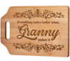 Picture of AceThrills Granny Gifts - Engraved Bamboo Cutting Board 12.3"L x 8.7"W x 0.4"Th - Gifts for Granny, Granny Birthday Gifts from Grandkids