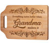Picture of AceThrills Christmas Gifts for Grandma, Grandma Christmas Birthday Gifts - Engraved Bamboo Cutting Board 12.3"L x 8.7"W x 0.4"Th - Christmas Birthday Gifts for Grandma, Grandma gifts from Grandkids