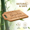 Picture of AceThrills Christmas Gifts for Grandma, Grandma Christmas Birthday Gifts - Engraved Bamboo Cutting Board 12.3"L x 8.7"W x 0.4"Th - Christmas Birthday Gifts for Grandma, Grandma gifts from Grandkids