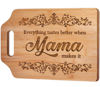 Picture of AceThrills Mama Gifts - Engraved Bamboo Cutting Board 12.3"L x 8.7"W x 0.4"Th - Gifts for Mom, New Mama Mom Gifts, Mama Birthday Gifts