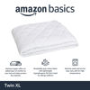 Picture of Amazon Basics Hypoallergenic Quilted Mattress Topper Pad, 18 Inches Deep, Twin XL, White