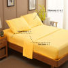 Picture of SONORO KATE Bed Sheet Set Super Soft Microfiber 1800 Thread Count Luxury Egyptian Sheets 16-Inch Deep Pocket，Wrinkle and Hypoallergenic-4 Piece (Yellow, California King)