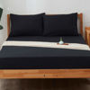 Picture of SONORO KATE Bed Sheet Set Super Soft Microfiber 1800 Thread Count Luxury Egyptian Sheets 18-Inch Deep Pocket，Wrinkle and Hypoallergenic-6 Piece (Black, California King-6 Piece)