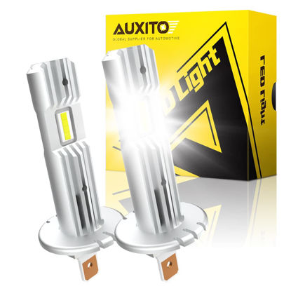 Picture of AUXITO H1 Fog Bulb, 6500K White 1:1 Mini Size, Canbus Ready, Wireless Plug and Play, Pack of 2