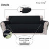 Picture of Easy-Going Reversible Couch Cover for 3 Cushion Couch Sofa Cover for Dogs Water Resistant Furniture Protector Cover with Foam Sticks Elastic Straps for Pet Cat (Sofa, Black/Beige)