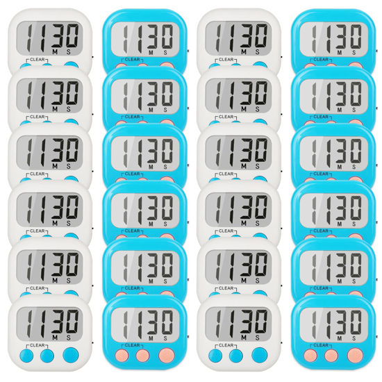 6 Pack Digital Kitchen Timer Magnetic Digital Timer