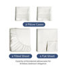 Picture of Twin 4 Piece Sheet Set - Breathable & Cooling Bed Sheets - Hotel Luxury Bed Sheets for Women, Men, Kids & Teens - Sheets w/ Deep Pockets & Easy Fit - Soft & Wrinkle Free - Twin Antique White Sheets