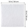 Picture of Utopia Towels 12 Pack Cotton Washcloths Set - 100% Ring Spun Cotton, Premium Quality Flannel Face Cloths, Highly Absorbent and Soft Feel Fingertip Towels (White)