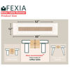 Picture of FEXIA Boho Table Runner for Home Decor with Tassels 60 Inches Long Farmhouse Rustic Table Runner Cream & Brown Macrame Table Runner for Boho Dining Bedroom Decor Rustic Bridal Shower (12x60 Inches)