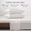 Picture of MR&HM Satin Bed Sheets, Queen Size Sheets Set, 4 Pcs Silky Bedding Set with 15 Inches Deep Pocket for Mattress (Queen, Ivory)