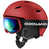 Picture of Odoland Ski Helmet and Goggles Set, Snowboard Helmet Glasses for Men, Women & Youth - Shockproof/Windproof Gear for Skiing, Snowboarding,Red,L