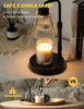 Picture of GODONLIF Candle Warmer Lamp with Timer, Adjustable Height Candle Warmer, Dimmable, Home Decor, Wax Warmer Lamp for Jar Candles with 2 Bulbs, Black