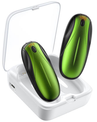 Picture of Hand Warmers Rechargeable 2 Pack, 14000mAh Electric Hand Warmers with Charging Case, Quick Charge Portable Heater,Gifts for Christmas, Winter, Outdoor, Camping, Hunting Accessories