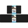 Picture of StepRite Kitchen Mats, 2PCS Kitchen Rugs, Cushioned Anti Fatigue Kitchen Mats for Floor, Non-Slip Standing Desk Mat, Waterproof Kitchen Rug Set for Kitchen, Floor, Office,17.3"×30"+17.3"×59", Black