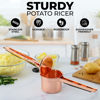 Picture of Zulay Kitchen Premium Large 15oz Potato Ricer, Heavy Duty Professional Stainless Steel Potato Masher and Ricer Kitchen Tool, Press and Mash Kitchen Gadget - Rose Gold