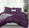 Picture of Utopia Bedding Duvet Cover Queen Size - 1 Duvet Cover with 2 Pillow Shams - 3 Pieces Bedding Duvet Cover with Zipper Closure - Soft Brushed Microfiber, 90 X 90 Inches (Queen, Purple)