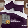 Picture of Utopia Bedding Duvet Cover Queen Size - 1 Duvet Cover with 2 Pillow Shams - 3 Pieces Bedding Duvet Cover with Zipper Closure - Soft Brushed Microfiber, 90 X 90 Inches (Queen, Purple)