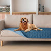 Picture of gogobunny 100% Double Sided Waterproof Dog Blanket Soft Pet Bed Cover Reversible Protect Furniture Couch Sofa Car for Puppy Cat Kids (Dark Blue/Light Blue, 30x80 Inch (Pack of 1))