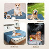 Picture of gogobunny 100% Double Sided Waterproof Dog Blanket Soft Pet Bed Cover Reversible Protect Furniture Couch Sofa Car for Puppy Cat Kids (Dark Blue/Light Blue, 30x80 Inch (Pack of 1))