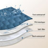Picture of gogobunny 100% Double Sided Waterproof Dog Blanket Soft Pet Bed Cover Reversible Protect Furniture Couch Sofa Car for Puppy Cat Kids (Dark Blue/Light Blue, 30x80 Inch (Pack of 1))