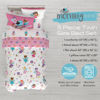 Picture of Franco Morning Bird Princess Fairy Kids Bedding Super Soft & Cozy Reversible Microfiber Comforter and Sheet Set with Sham, 5 Piece Twin Size