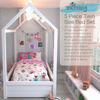 Picture of Franco Morning Bird Princess Fairy Kids Bedding Super Soft & Cozy Reversible Microfiber Comforter and Sheet Set with Sham, 5 Piece Twin Size