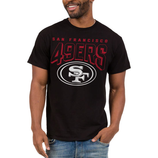 Picture of Junk Food Clothing x NFL - San Francisco 49ers - Bold Logo - Unisex Adult Short Sleeve Fan T-Shirt for Men and Women - Size Medium