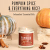 Picture of Pumpkin Spice Candle, Fall Candles - 'Pumpkin Spice' Pumpkin Candle, Autumn Scented Soy Candles for Home, Fall Scented Candles for Home, Fall Home Décor, 9oz Reusable Jar, 50Hr Burn, Made in USA