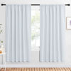 Picture of NICETOWN Bedroom Window Curtain Panels - Window Treatment Thermal Insulated Rod Pocket Room Darkening Curtains/Drapes for Patio Door (Greyish White, 2 Panels, 62 in x 72 in (W x L))
