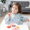 Picture of Bumkins Disney Sleeved Bib for Girl or Boy, Baby and Toddler for 6-24 Mos, Essential Must Have for Eating, Feeding, Baby Led Weaning Supplies, Long Sleeve Mess Saving Food Catcher, Mickey and Minnie