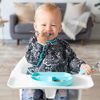 Picture of Bumkins Sleeved Bib for Girl or Boy, Baby and Toddler for 6-24 Mos, Essential Must Have for Eating, Feeding, Baby Led Weaning Supplies, Long Sleeve Mess Saving Food Catcher, Born This Way