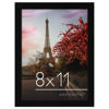 Picture of Americanflat 8x11 Picture Frame with Shatter-Resistant Glass - Gallery Style Frame with Engineered Wood - Signature Collection - Photo Frame for Tabletop and Wall Display - Black