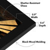 Picture of Americanflat 8x11 Picture Frame with Shatter-Resistant Glass - Gallery Style Frame with Engineered Wood - Signature Collection - Photo Frame for Tabletop and Wall Display - Black