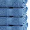 Picture of Chakir Turkish Linens | Hotel & Spa Quality 100% Cotton Premium Turkish Towels | Soft & Absorbent (4-Piece Washcloths, Wedgewood)