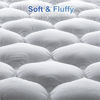 Picture of MATBEBY Bedding Quilted Fitted King Mattress Pad Cooling Breathable Fluffy Soft Mattress Pad Stretches up to 21 Inch Deep, King Size, White, Mattress Topper Mattress Protector