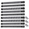 Picture of ALOANES 9PC ABS Socket Organizer, 1/2 inch, 3/8 inch and 1/4 inch Drive Socket Rail Holders, Heavy Duty Socket Racks, Black Rails with Gray Clips