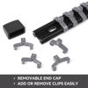 Picture of ALOANES 9PC ABS Socket Organizer, 1/2 inch, 3/8 inch and 1/4 inch Drive Socket Rail Holders, Heavy Duty Socket Racks, Black Rails with Gray Clips