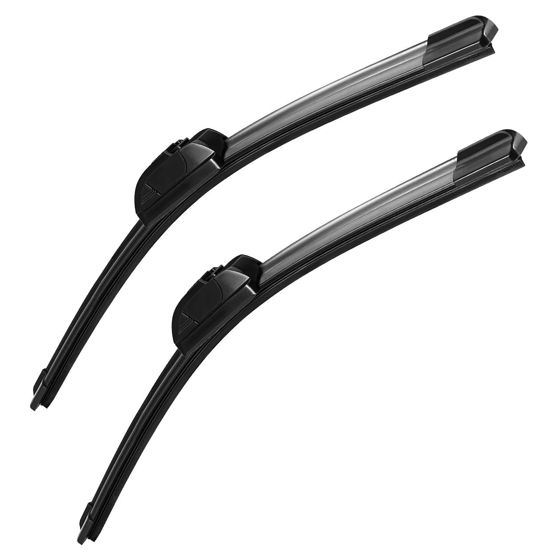 Picture of 24" + 17" Replacement For TOYOTA RAV4 2012-2006,Avalon 2004-2000,Prius 2003-2001 Front Windshield Wiper Blade Original Equipment Automotive Replacement J/U Hook Blades 2 Pack