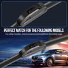 Picture of 24" + 17" Replacement For TOYOTA RAV4 2012-2006,Avalon 2004-2000,Prius 2003-2001 Front Windshield Wiper Blade Original Equipment Automotive Replacement J/U Hook Blades 2 Pack