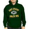 Picture of Team Fan Apparel NFL Adult Gameday Hooded Sweatshirt - Poly Fleece Cotton Blend - Stay Warm and Represent Your Team in Style (Green Bay Packers - Forest Green, Adult XX-Large)