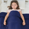 Picture of yescool Kids Weighted Blanket (5 lbs, 36" x 48", Blue) Cooling Heavy Blanket for Sleeping Perfect for 40-60 lbs, Throw Size Breathable Blanket with Premium Glass Bead, Machine Washable