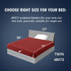 Picture of yescool Weighted Blanket for Adults (15 lbs, 48" x 72", Red) Cooling Heavy Blanket for Sleeping Perfect for 140-160 lbs, Twin Size Breathable Blanket with Premium Glass Bead, Machine Washable