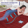 Picture of yescool Weighted Blanket for Adults (15 lbs, 48" x 72", Red) Cooling Heavy Blanket for Sleeping Perfect for 140-160 lbs, Twin Size Breathable Blanket with Premium Glass Bead, Machine Washable