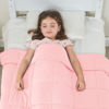 Picture of yescool Kids Weighted Blanket (7 lbs, 41" x 60", Pink) Cooling Heavy Blanket for Sleeping Perfect for 60-90 lbs, Throw Size Breathable Blanket with Premium Glass Bead, Machine Washable
