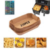 Picture of Ninja Air Fryer Liners Disposable, Ninja Dual Air Fryer Liners,150PCS Rectangle Air Fryer Accessories,Baking Parchment Paper Liners for Ninja DZ201 /401