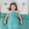 Picture of yescool Kids Weighted Blanket (7 lbs, 41" x 60", Teal) Cooling Heavy Blanket for Sleeping Perfect for 60-90 lbs, Throw Size Breathable Blanket with Premium Glass Bead, Machine Washable