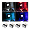 Picture of Augeny 4 PCS USB LED Car Interior Atmosphere Lamp, Plug-in USB Decor Night Light, Portable Auto Ambient Lighting Kit, Universal Vehicle Interior Accessories for Most Cars (White+Red+Blue+Ice Blue)